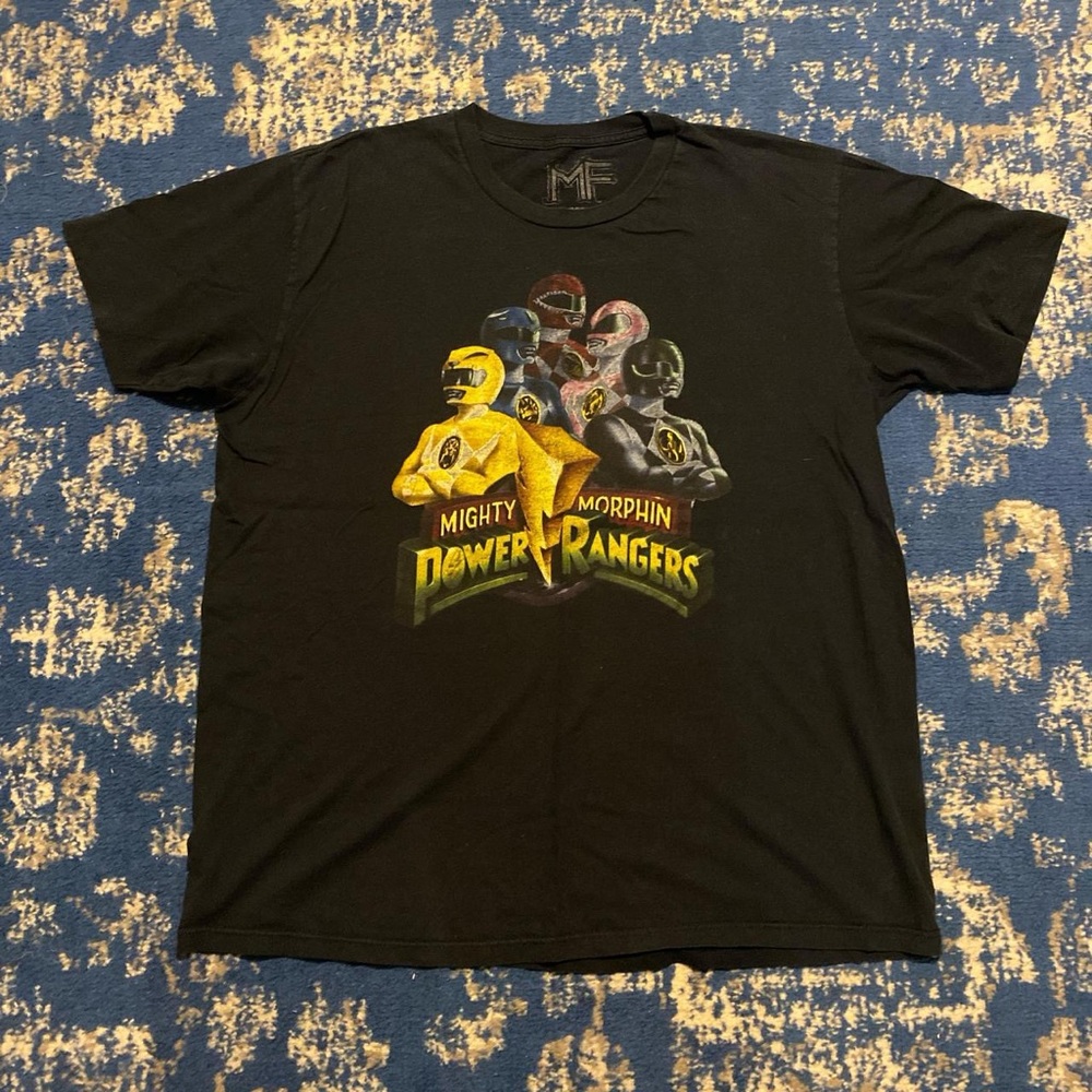 Mighty Morphin Power Rangers Black Tee